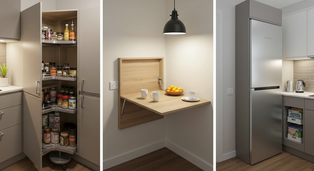 Small Apartment Kitchen Space-Saving Hacks